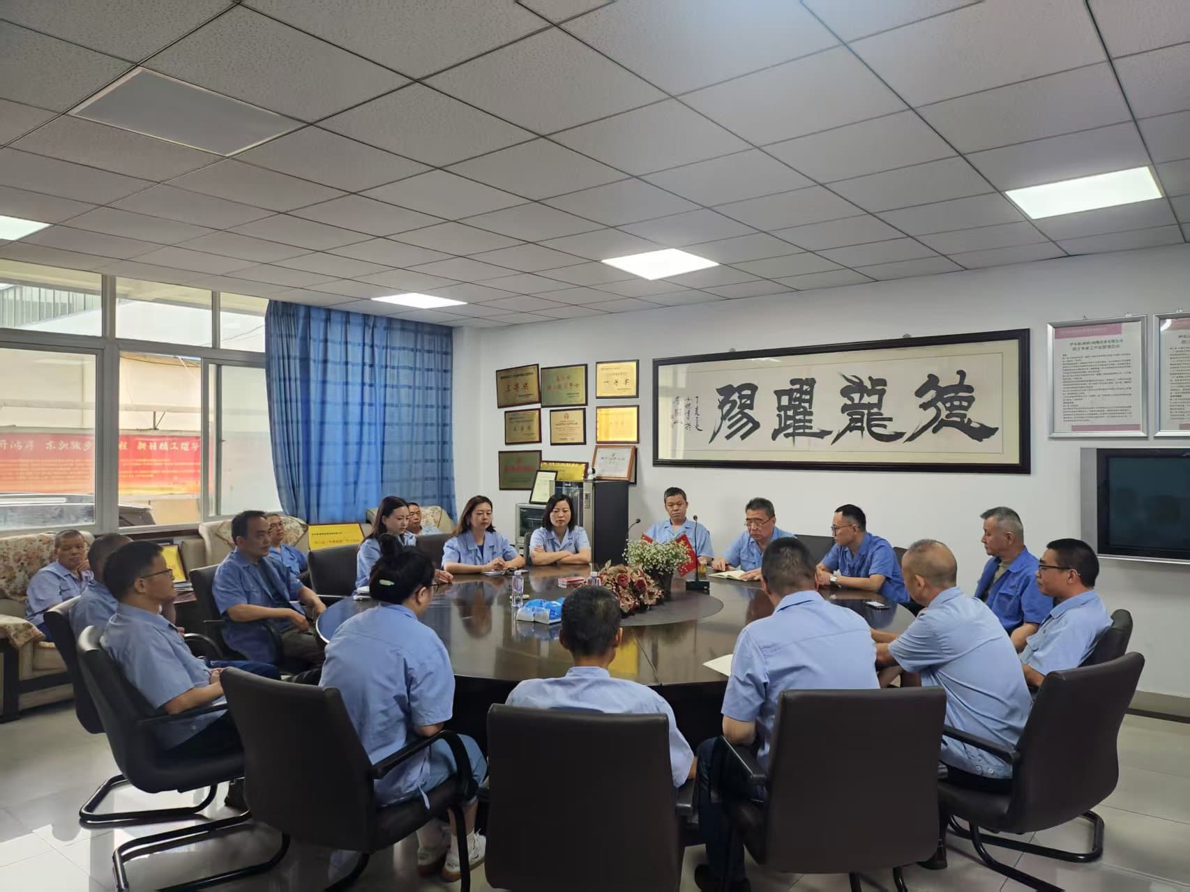 Regular Friday meetings are held weekly; technical brainstorming in offices goes hand in hand with workshop production of lead extruders and wire drawing machines.